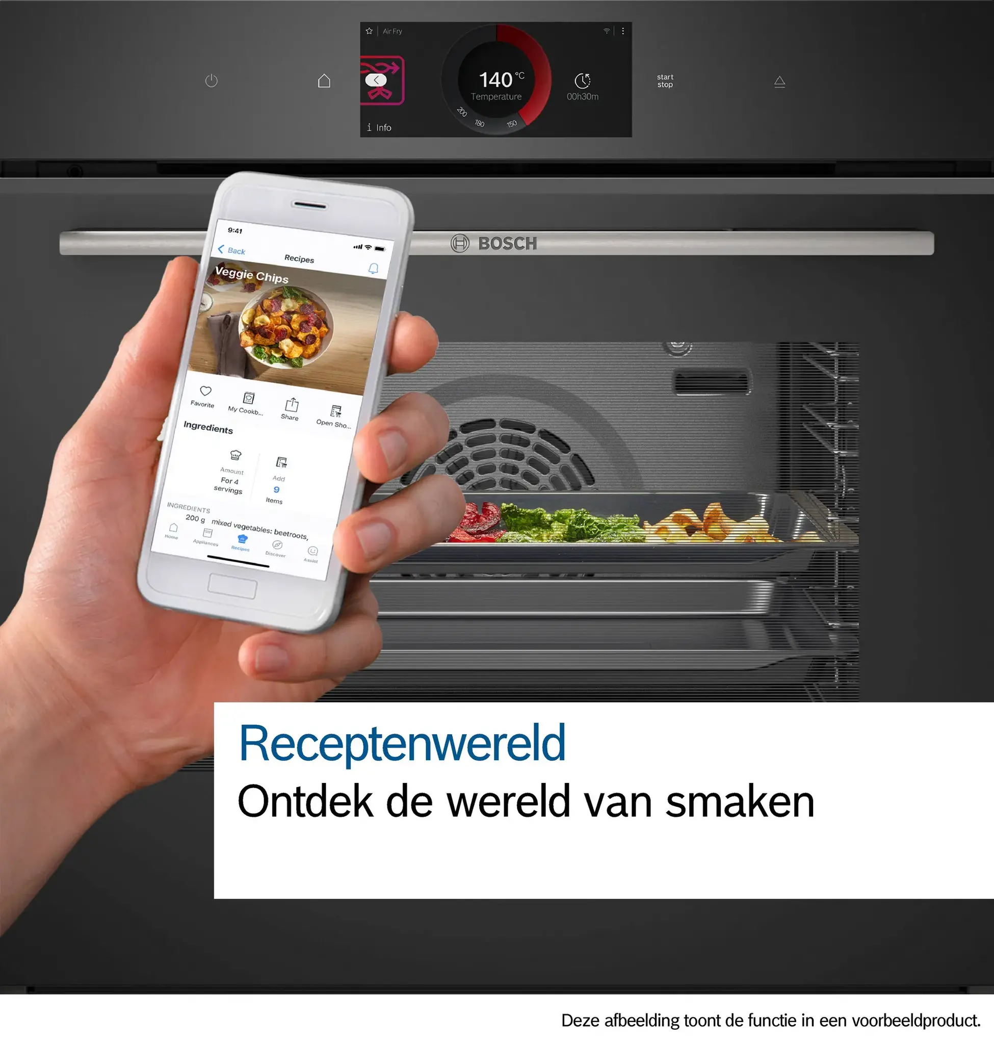 Bosch HMG776KB1 - inbouw bakoven met magnetron.
