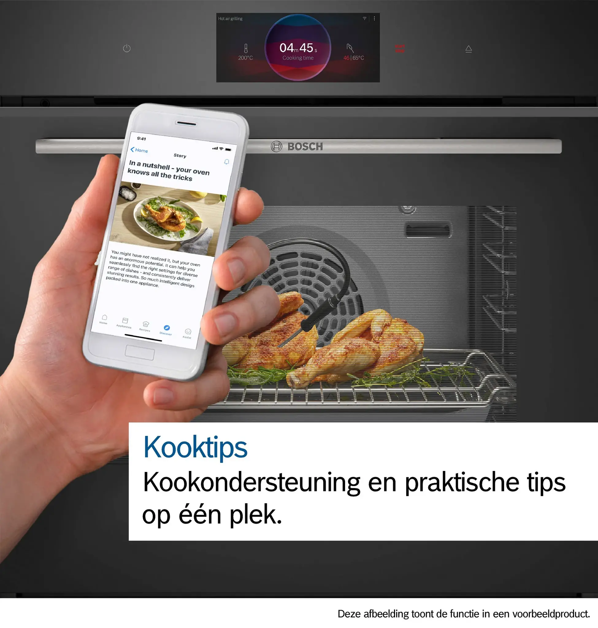 Bosch HMG776KB1 - inbouw bakoven met magnetron.
