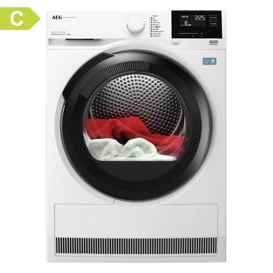 AEG TR8ESSEN - Warmtepompdroger.