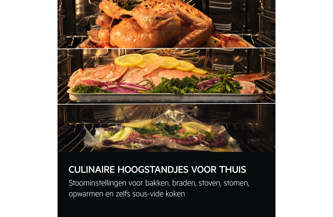 AEG TP8SB73FAB SteamPro - Combi hetelucht- en stoomoven.