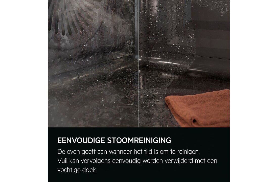 AEG TP8SB73FAB SteamPro - Combi hetelucht- en stoomoven.