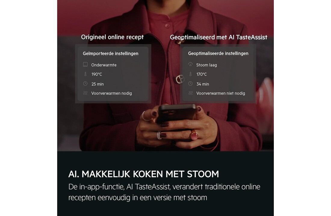 AEG TP8SB73FAB SteamPro - Combi hetelucht- en stoomoven.