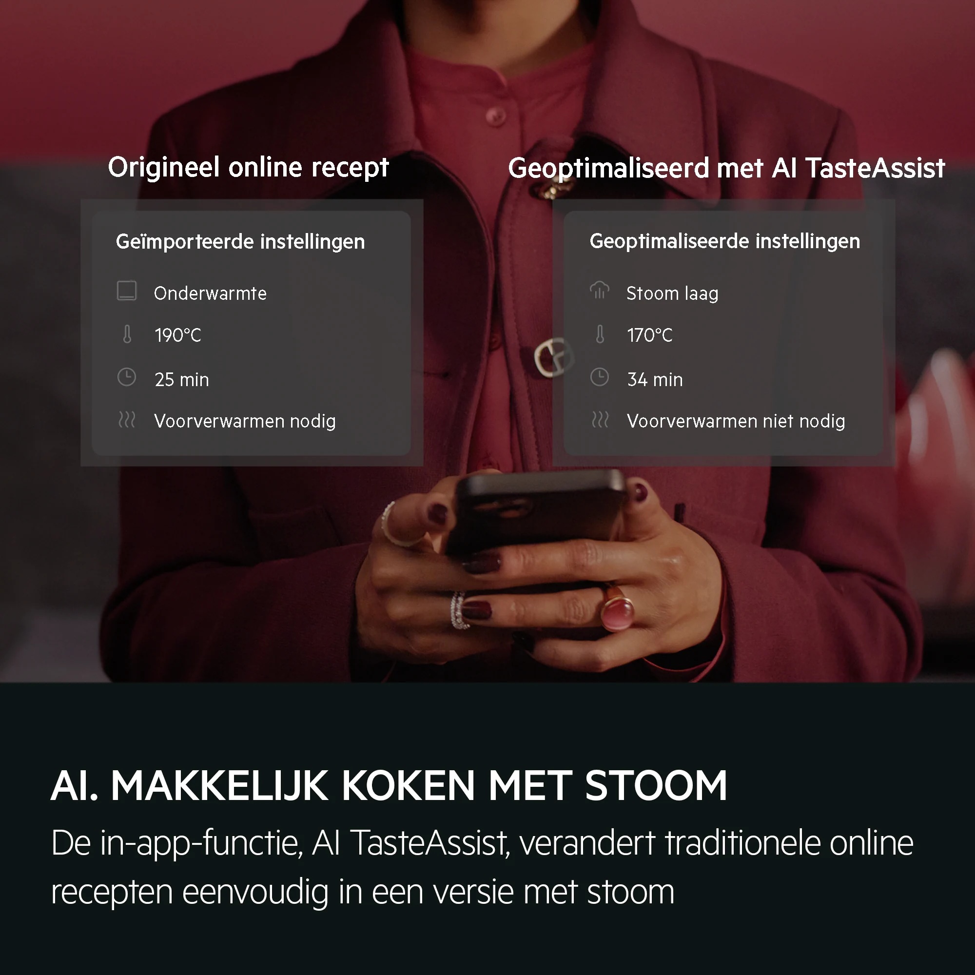 AEG TP8SB73FAB SteamPro - Combi hetelucht- en stoomoven.
