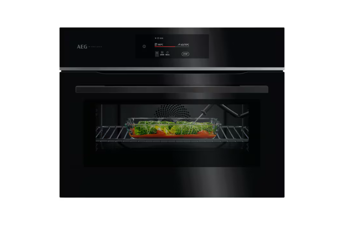 AEG TK8NK72FB 8000 MealAssist - Heteluchtoven met magnetron.