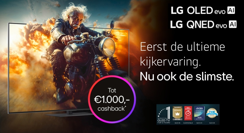 LG | Tot €1000 cashback op een OLED of QNED evo AI TV