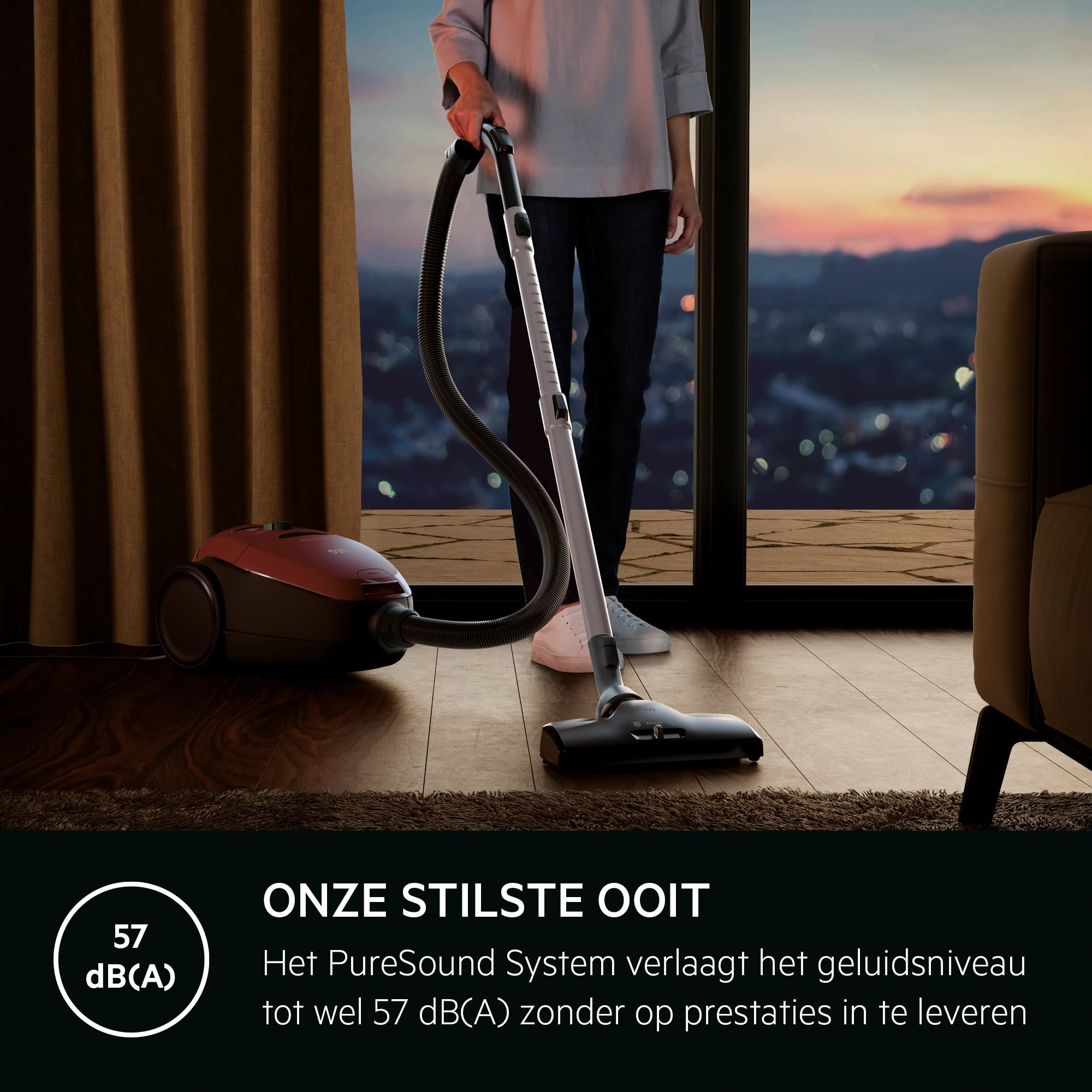 AEG VX82-1-2CR - Stofzuiger met zak.