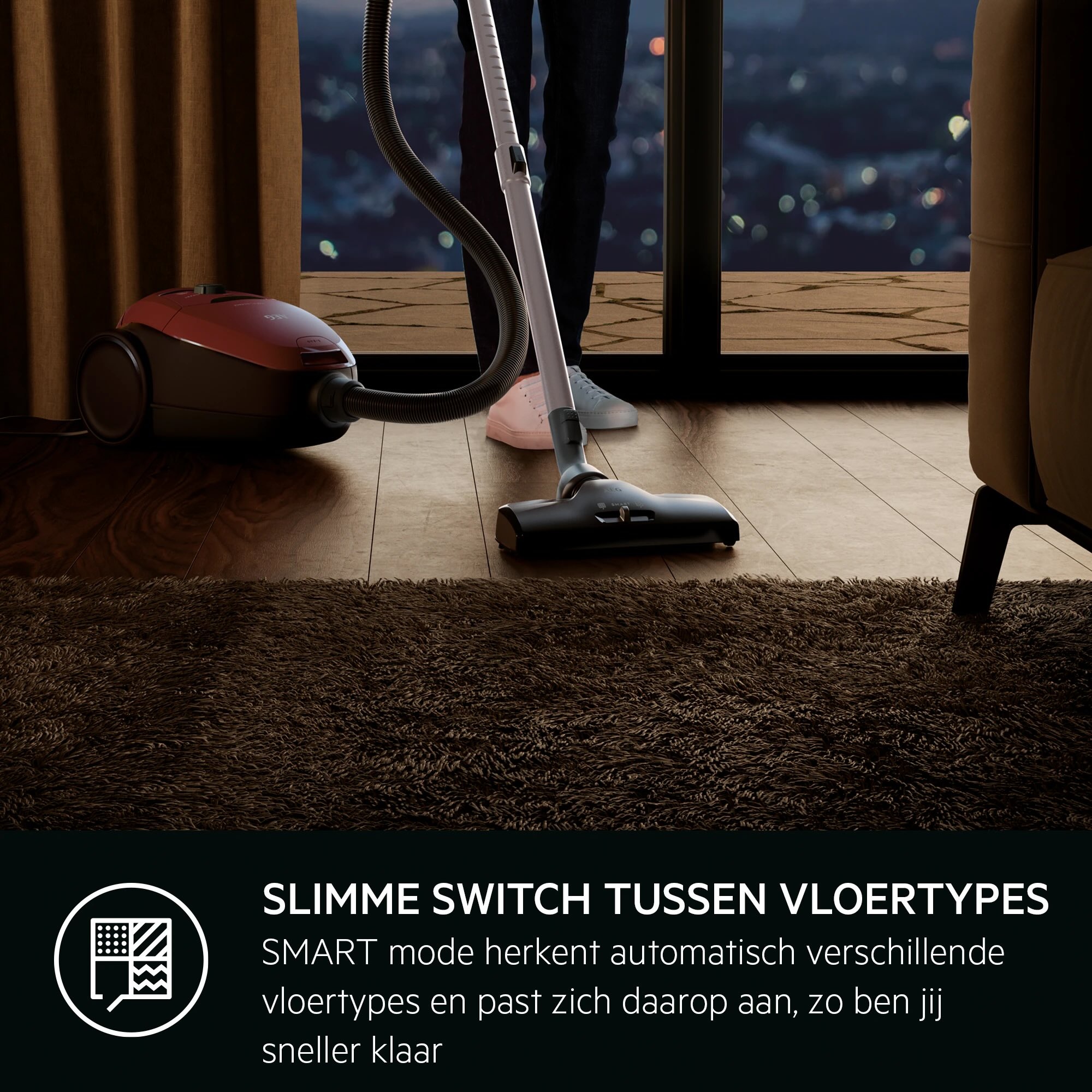 AEG VX82-1-2CR - Stofzuiger met zak.