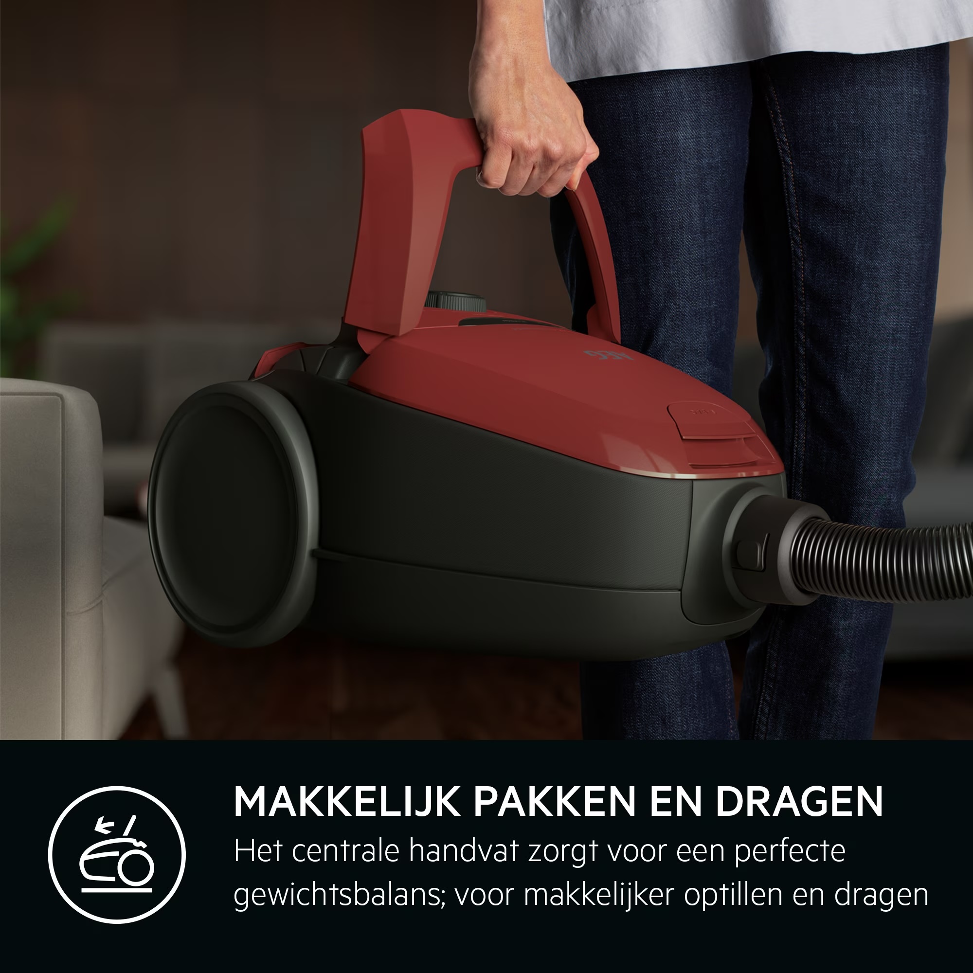 AEG VX82-1-2CR - Stofzuiger met zak.