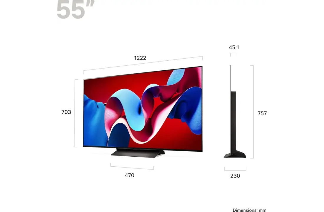 LG OLED55C44LA - 4K UHD OLED Evo TV.