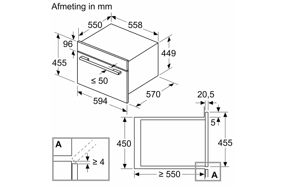 Bosch CMA585GB1  - Combimagnetron met hetelucht oven.