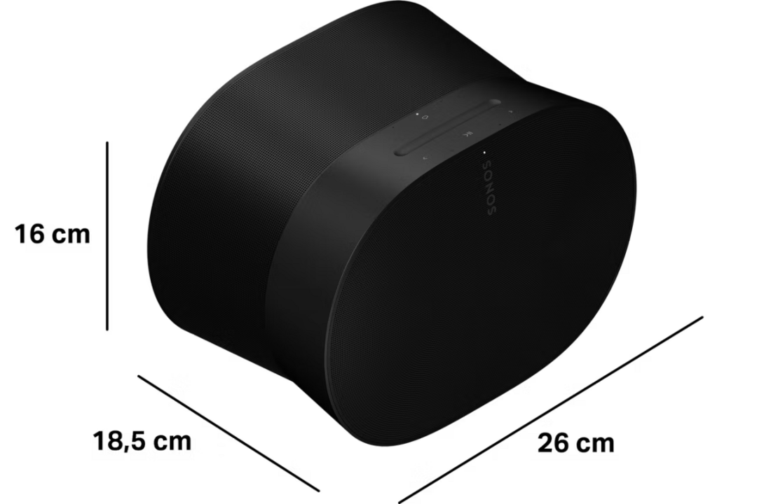 Sonos Era 300 Zwart - Premium smart speaker.