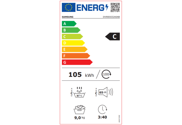 Samsung DV9UDG52A0ABEN - Warmtepompdroger