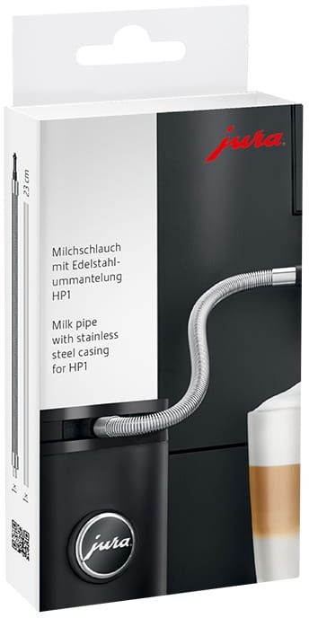 JURA Melkslang met RVS mantel HP1 Zilver