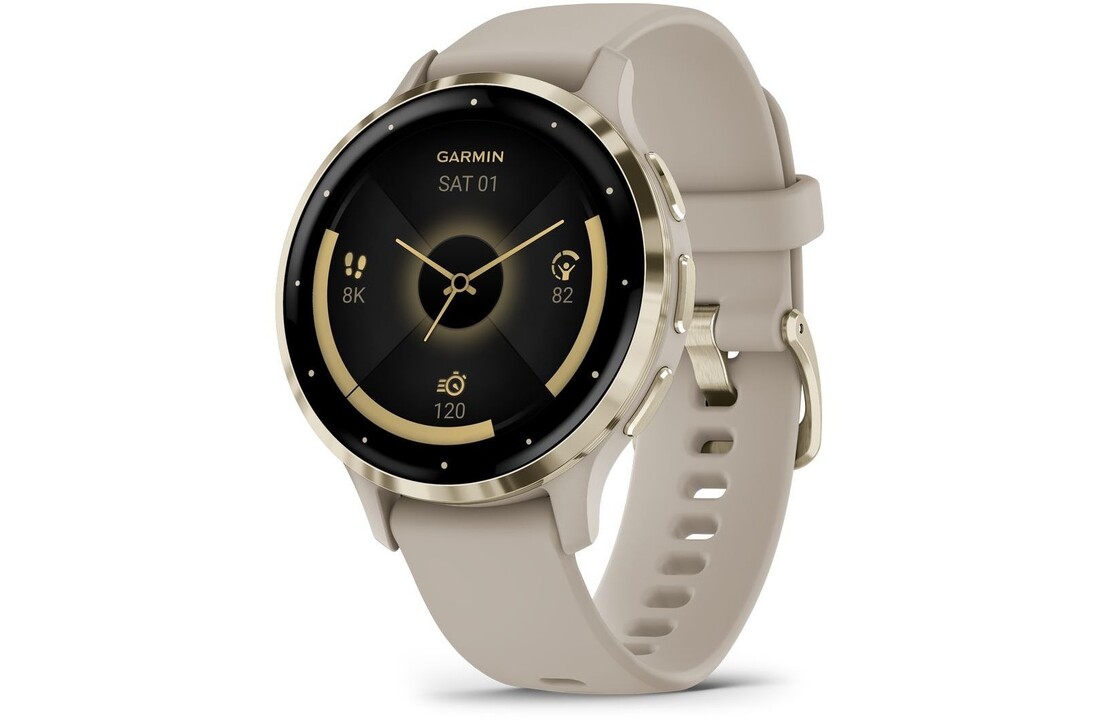 Garmin Venu 3S Goud/Beige - Smartwatch
