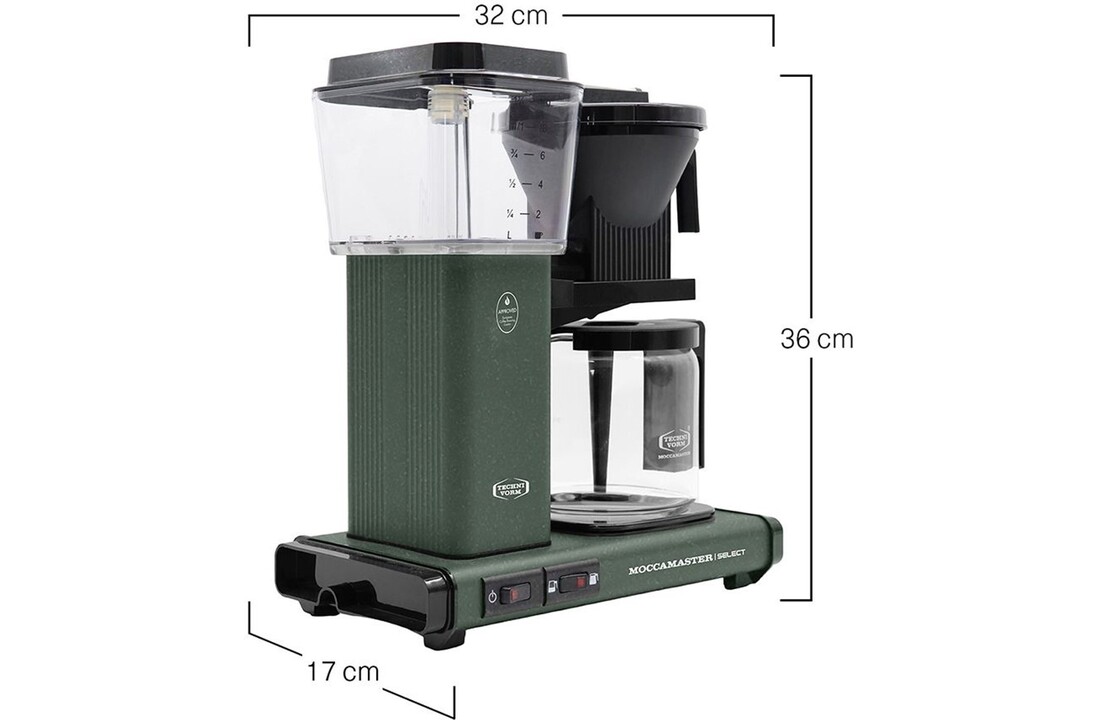 Moccamaster KBG Select (Forest Green) - Koffiezetapparaat
