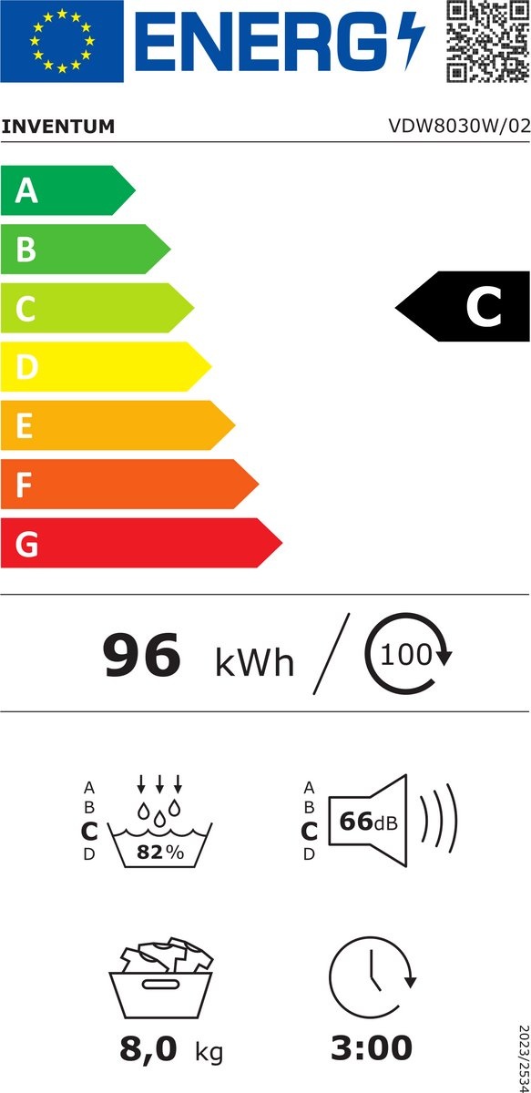 Inventum VDW8030W - Warmtepompdroger