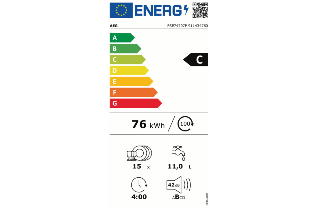 AEG FSE74707P QuickSelect AirDry - Inbouw vaatwasser