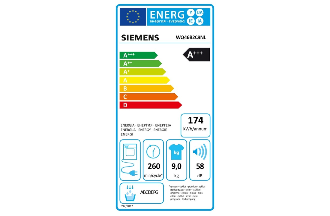Siemens iQ700 WQ46B2C9NL - Warmtepompdroger