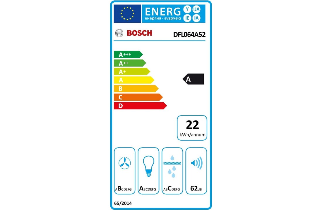 Bosch DFL064A52 - Vlakscherm afzuigkap