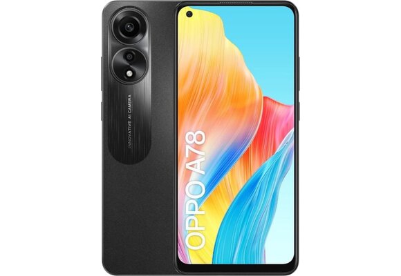 OPPO A78 128GB Zwart - Mobiele telefoon