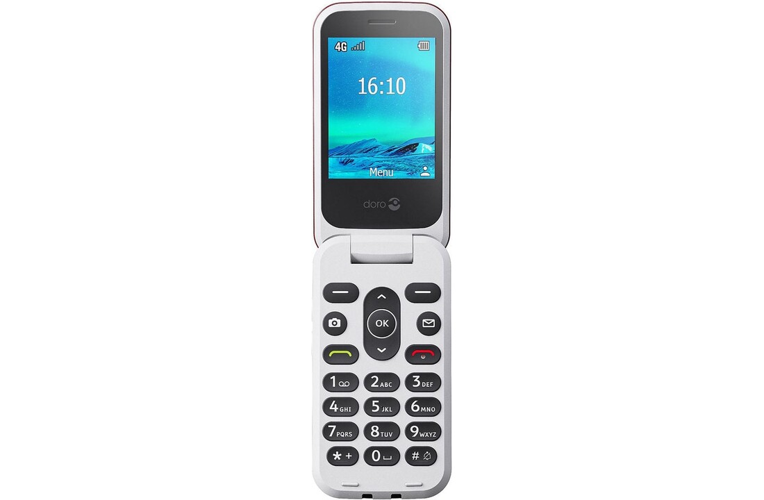 Doro 2820 4G Rood - Mobiele telefoon