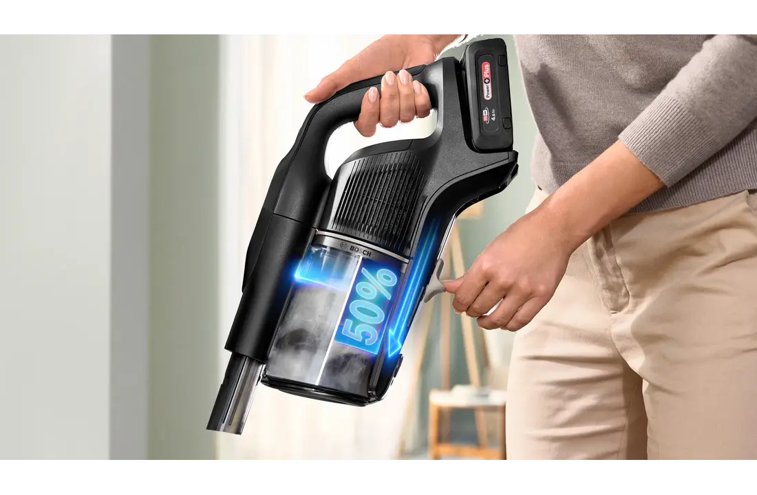 Bosch Unlimited 10  BXS1041BQC - draadloze steelstofzuiger.