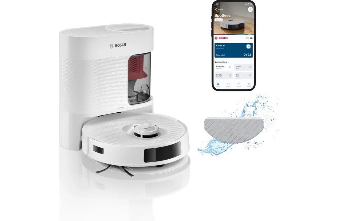 Bosch Spotless Advanced + BCRD2W - Robotstofzuiger
