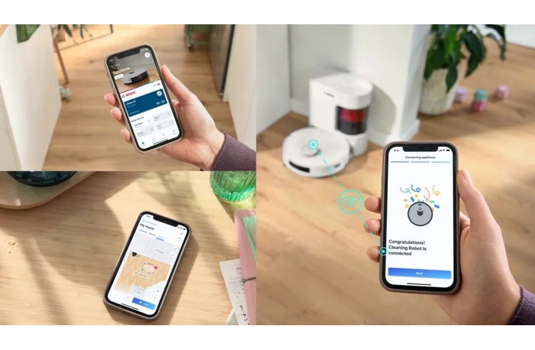 Bosch Spotless Advanced + BCRD2W - Robotstofzuiger