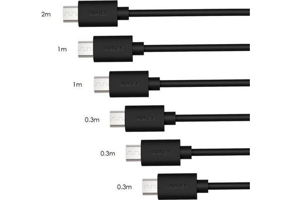 AUKEY 6-Pack Micro USB kabels