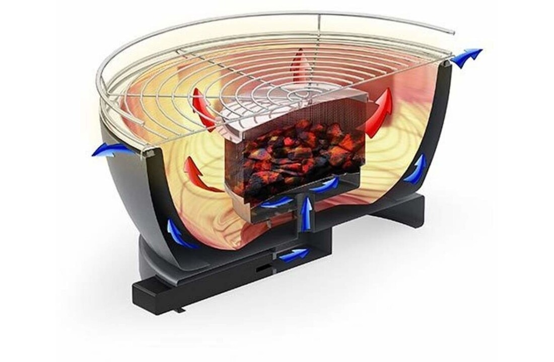 Feuerdesign Vesuvio Rood  - Tafelbarbecue