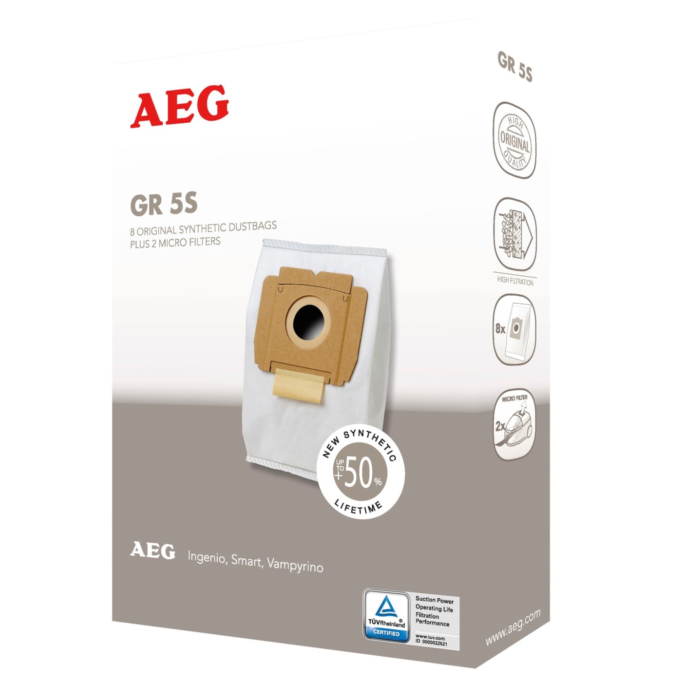 AEG GR5S (8 stuks) - Stofzuigerzakken