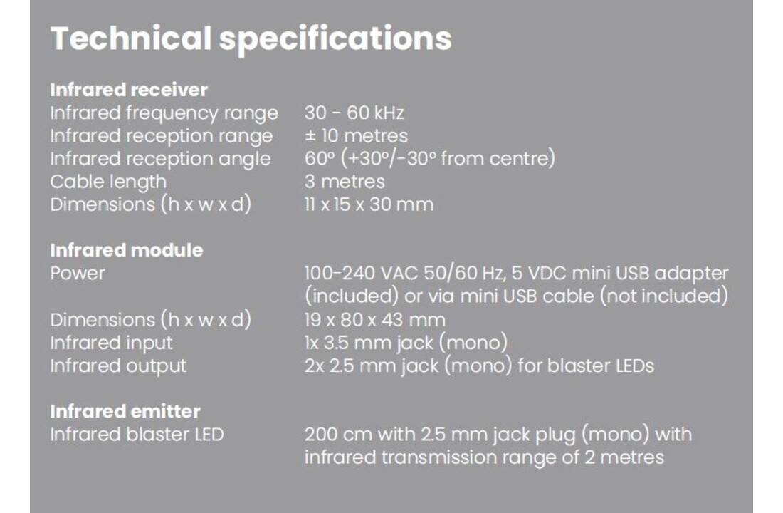 Marmitek Invisible Control 6 XTRA infrarood