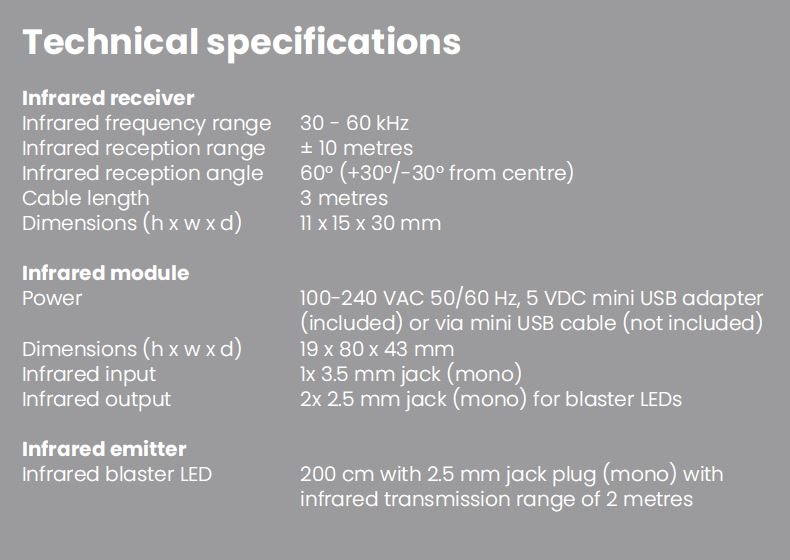 Marmitek Invisible Control 6 XTRA infrarood