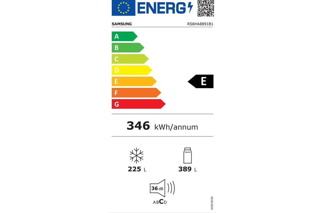 Samsung Family Hub RS6HA8891B1/EF  - Amerikaanse koelkast
