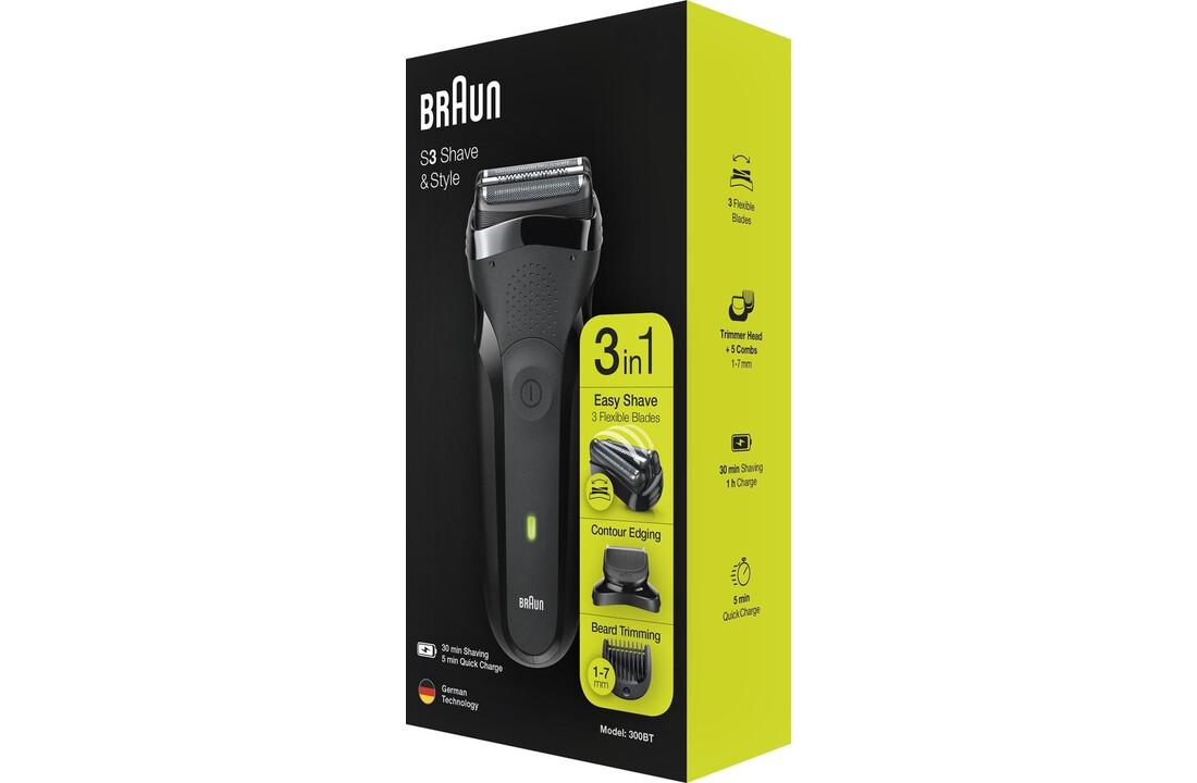 Braun Series 3 Shave&Style 300BT Zwart - Scheerapparaat