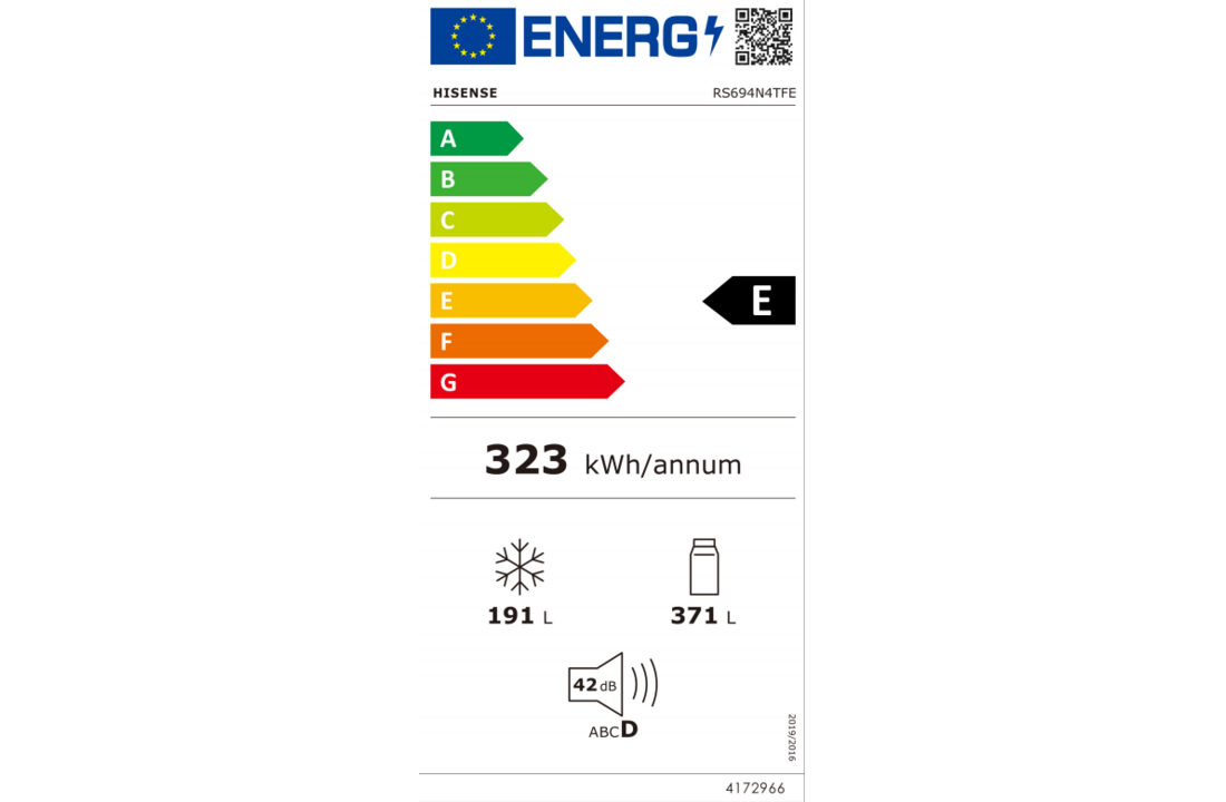 Hisense RS694N4TFE  - Amerikaanse koelkast