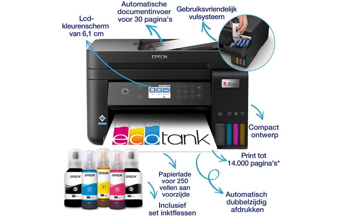 Epson EcoTank ET-3850 - All-in-one printer