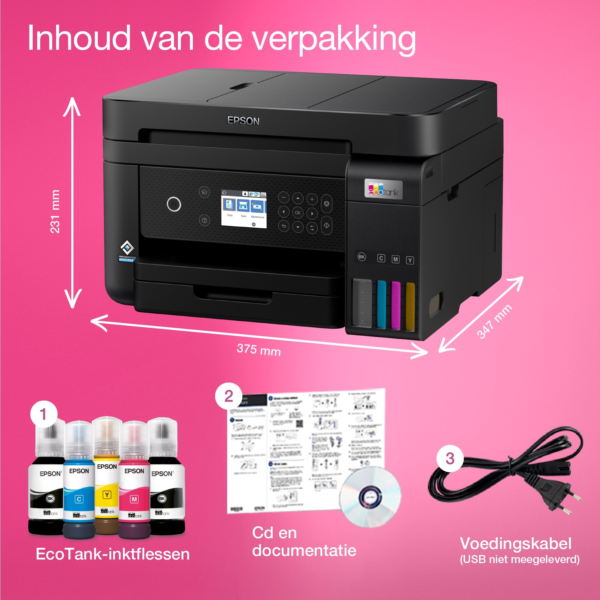 Epson EcoTank ET-3850 - All-in-one printer