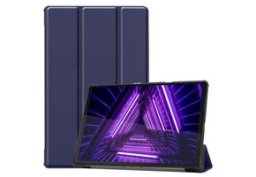 Just in Case Smart Tri-Fold Case - Lenovo M10HD - Blauw - Beschermhoes
