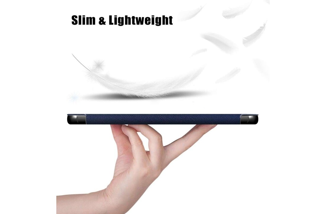 Just in Case Smart Tri-Fold Case - Lenovo M10HD - Blauw - Beschermhoes