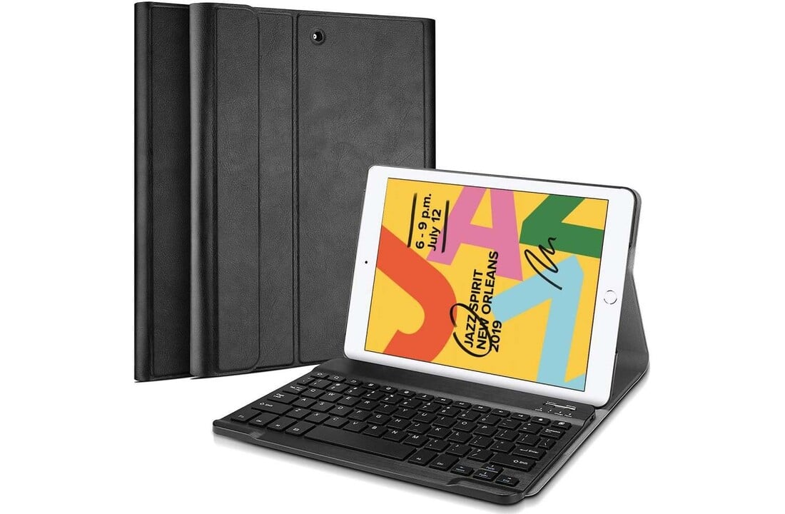 Just In Case Just in Case Premium Bluetooth Keyboard - Apple iPad 10.2 - Zwart - Beschermhoes