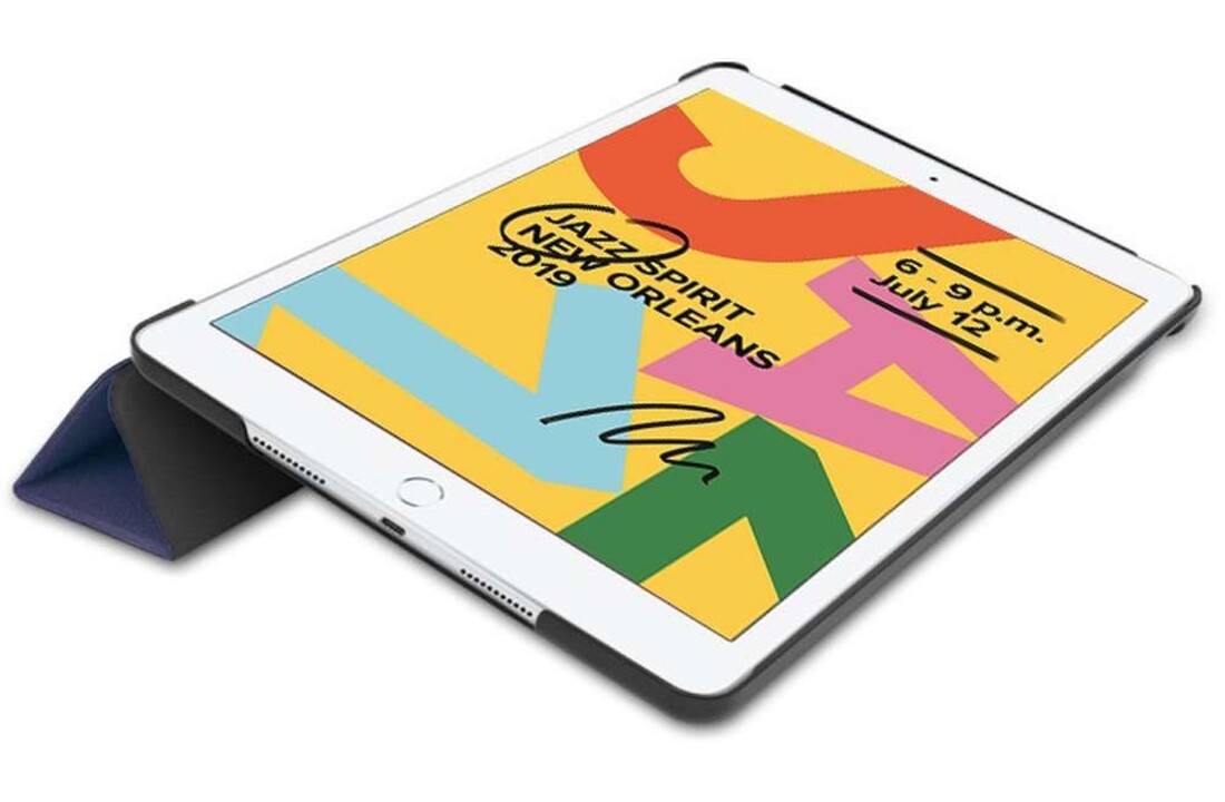 Just in Case Smart Tri-Fold Case - Apple iPad 10.2 - Blauw - Beschermhoes