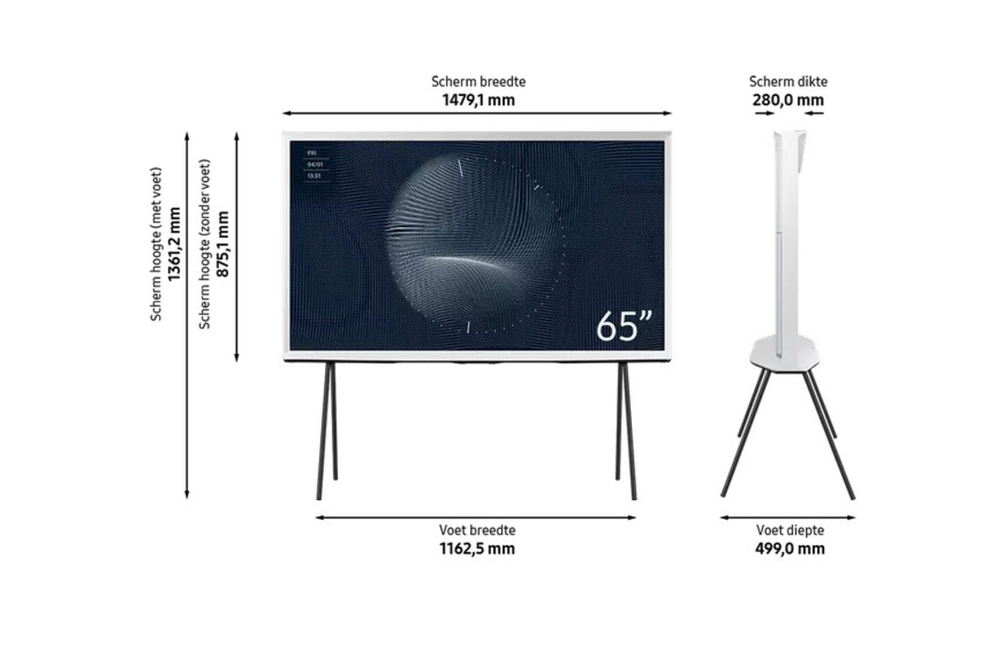 Samsung The Serif QLED 4K 65LS01B Cloud White (2023) - QLED TV