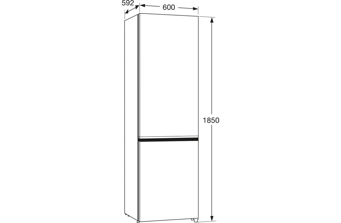 ETNA KCV285NRVS - Koel-vriescombinatie