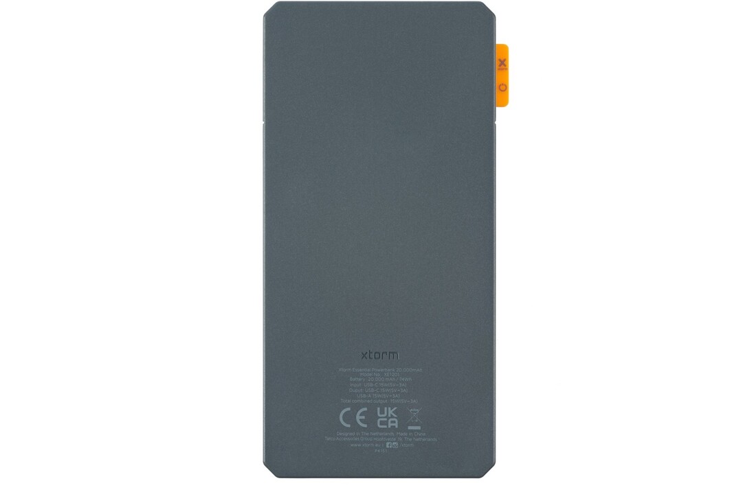 Xtorm Essential Powerbank 20.000 mAh Grijs - Powerbank
