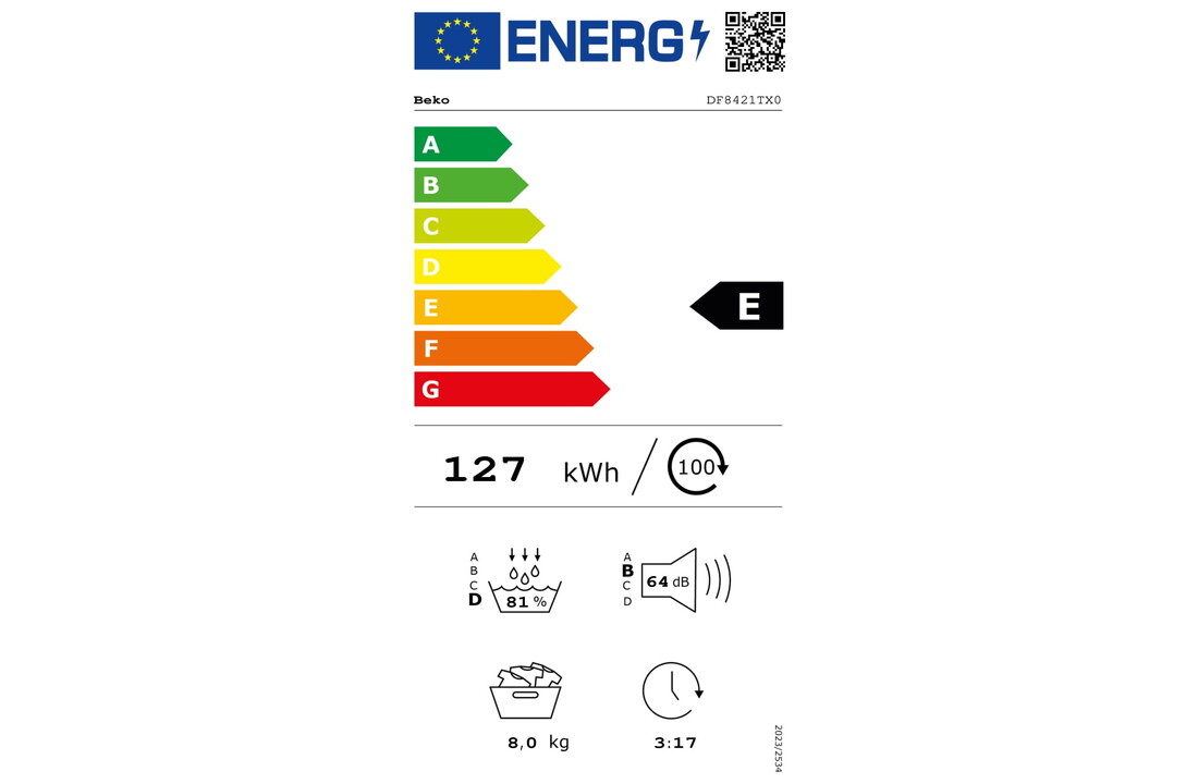 Beko DF8421TX0 - Warmtepompdroger