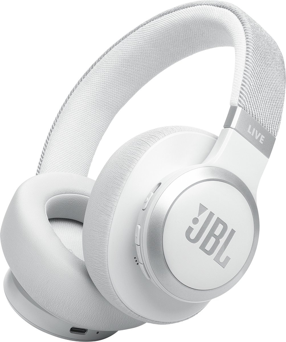 JBL Live 770NC Wit - Draadloze koptelefoon