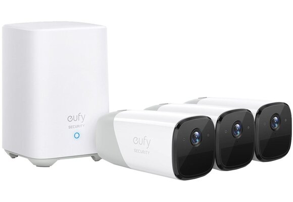 Eufy eufyCam 2 Pro 3-Cam Kit (3 camera's + HomeBase 2) - Beveiligingscamera
