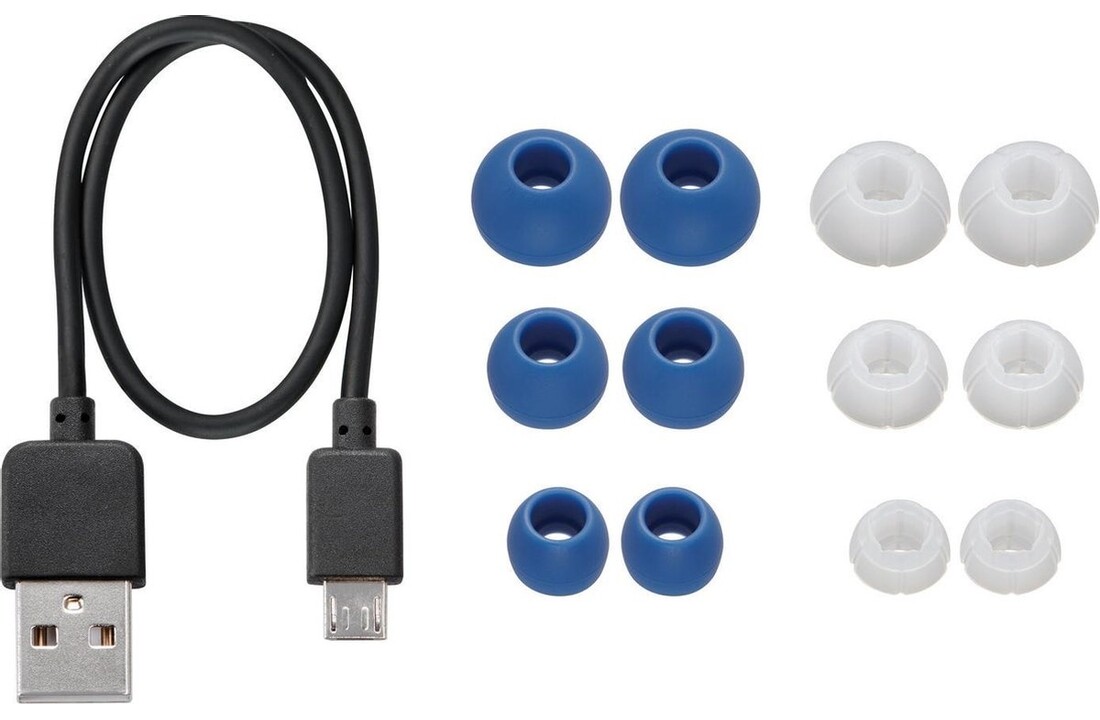 JVC HA-EC25W-A Blauw - Draadloze oordopjes