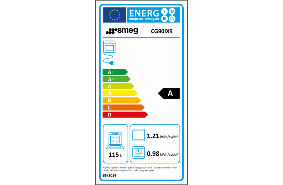 SMEG CG90IX9-1 - Inductiefornuis